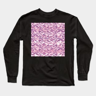 Sideways Mini Strokes | Purple and Pink Hues Long Sleeve T-Shirt